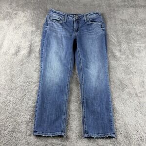 Silver Jeans Elyse Capri Jeans Womens‎ 30/23.5 Blue Denim